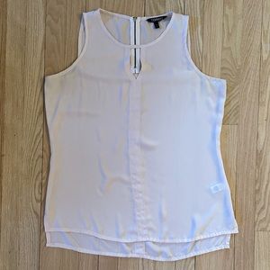 Express Sleeveless Punk/Blush Lightweight Blouse, Size L